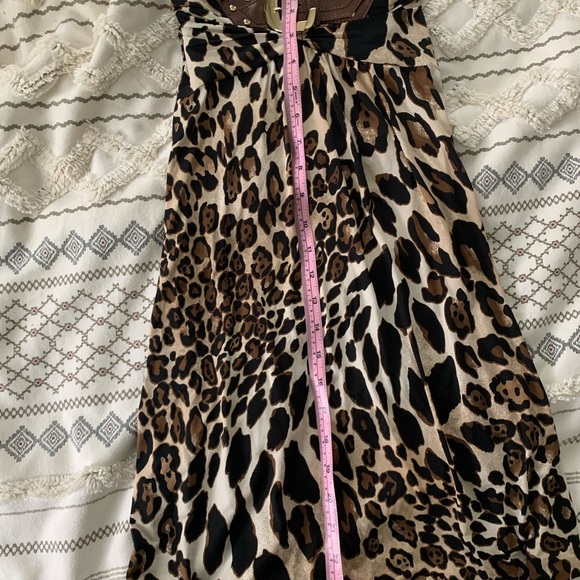 Y2K Cache Leopard Print Halter Dress XS - Picture 9 of 9